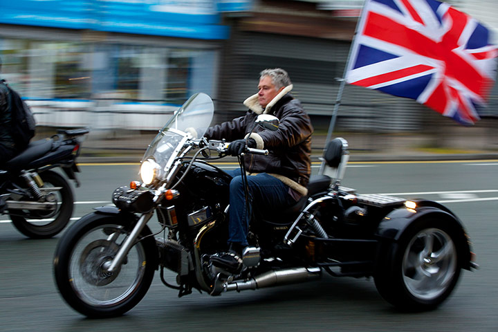 Middleton motorbike rally: Convoy rider
