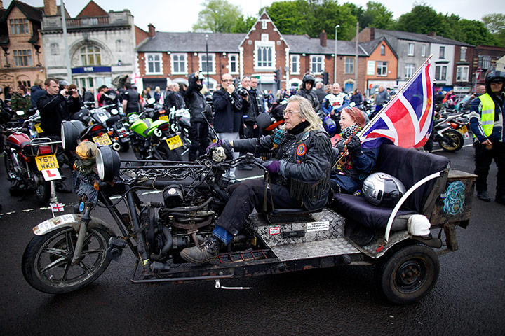 Middleton motorbike rally: Bikers on parade