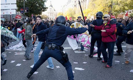 General Strike Hits Spain