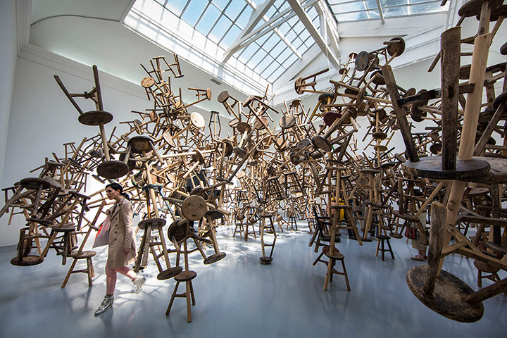 20 Photos: Bang, an installation by the Chinese artist Ai Weiwei, at the Venice Biennale