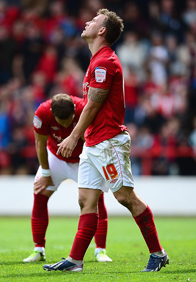 emotions: Simon Cox of Nottingham Forest 