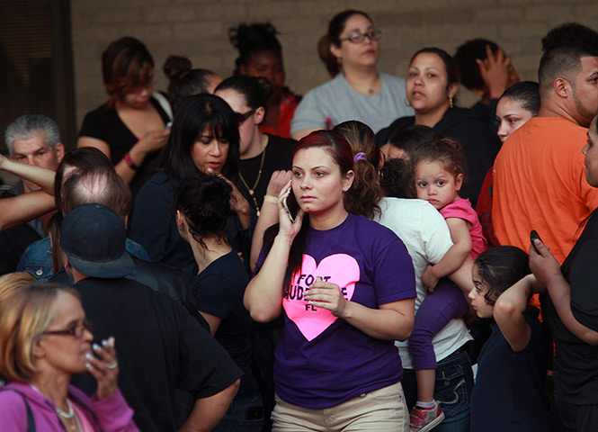 Ohio missing women: A large crowd gathers outside MetroHealth Medical Centre