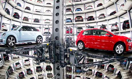 VW cars in Wolfsburg, Germany