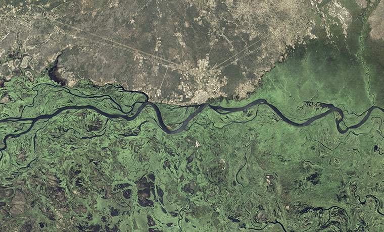 Satellite Eye on Earth:  Zambezi River