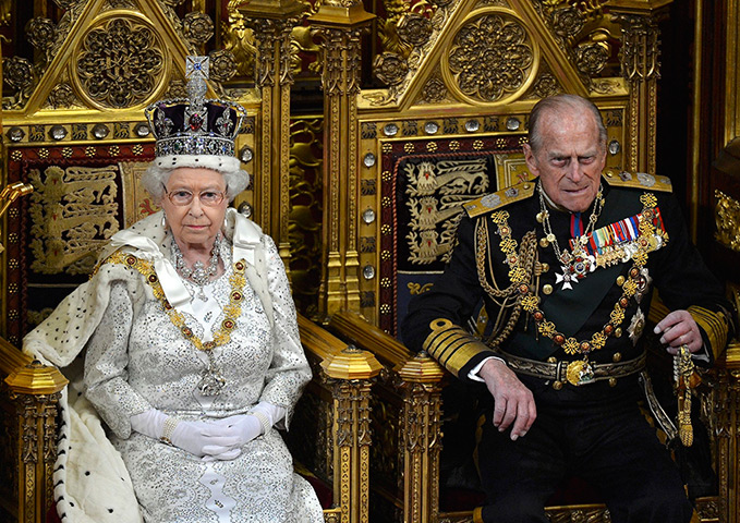 State Opening Parliament: Queen Elizabeth II and the Duke of Edinburgh attend 