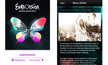 Eurovision 2013 app
