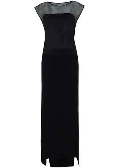 Topshop Unique: Topshop Unique Black maxi-dress