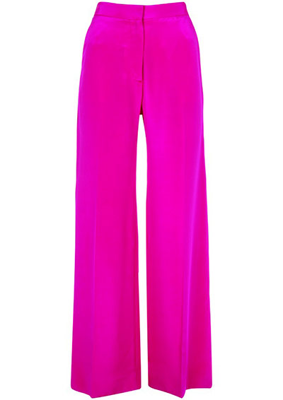 Topshop Unique: Topshop Unique Pink wide-legged trousers