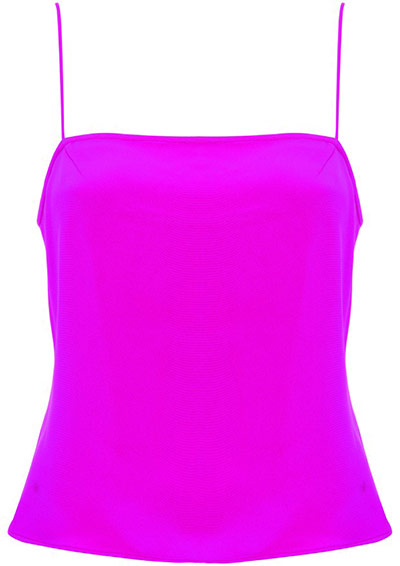 Topshop Unique: Topshop Unique Pink spaghetti strap top