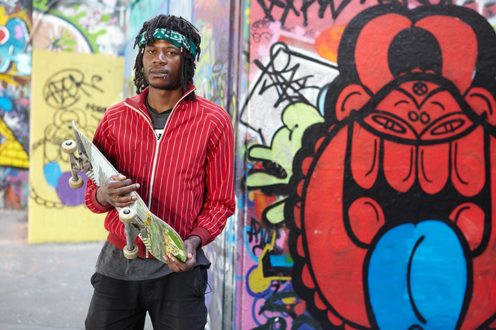 Skateboarders: Kevin Vedina Lake