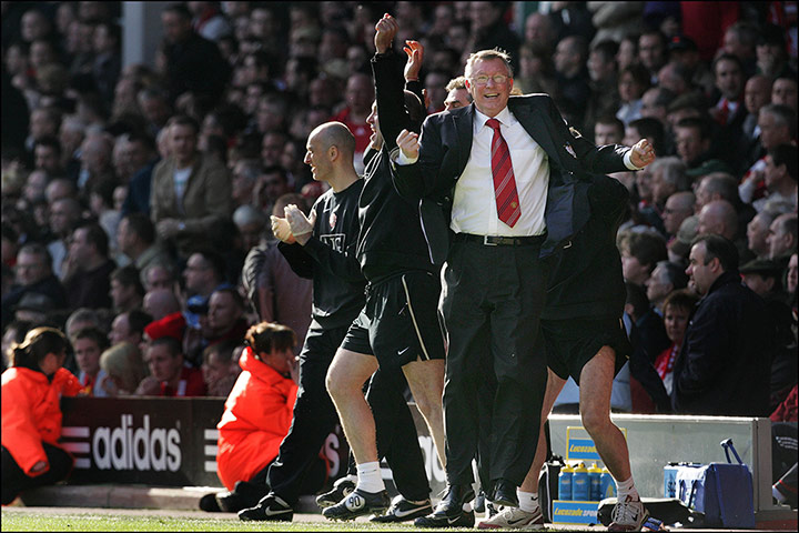 Tom on Fergie: Alex Ferguson celebrates