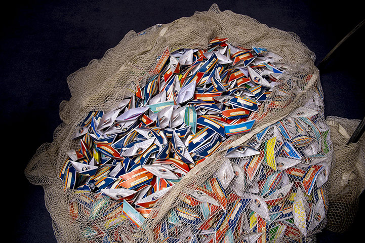 Greenpeace Arctic Sunrise: CFP Paper Boats Delivered To The European Union