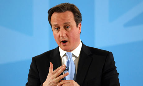 David Cameron delivers speech