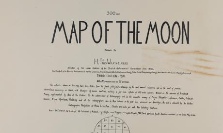 Title page of Wilkins' Map of the Moon