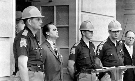 Governor George Wallace at Tuscaloosa University, Alabama, 1963