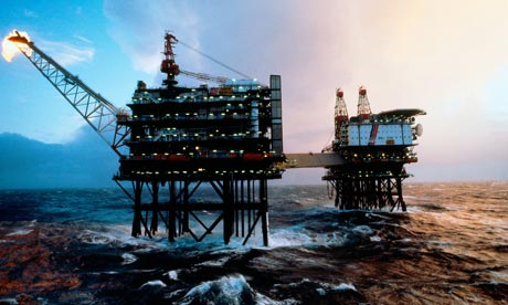 North Sea oil rig