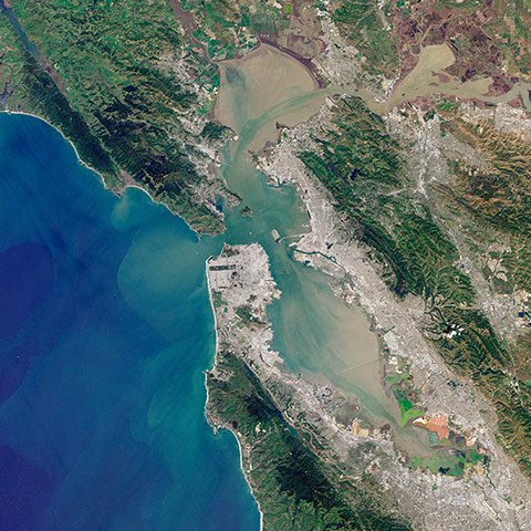 Satellite Eye on Earth: San Pablo Bay and San Francisco Bay