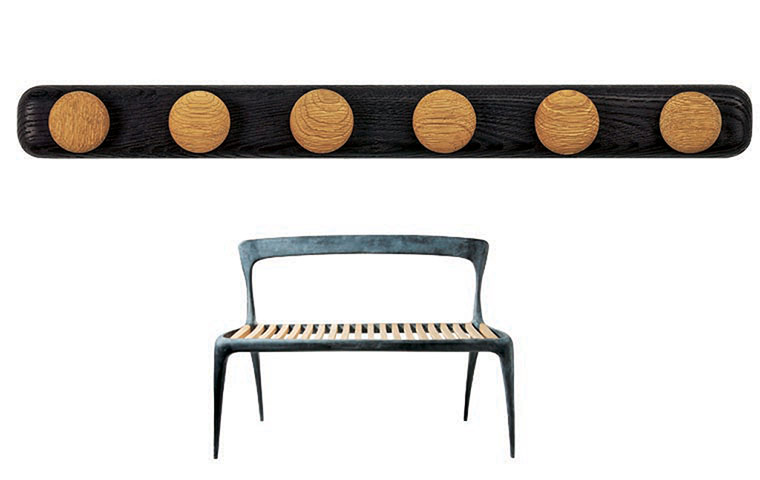 Homes - The Simple Life: wooden coat rack and bench
