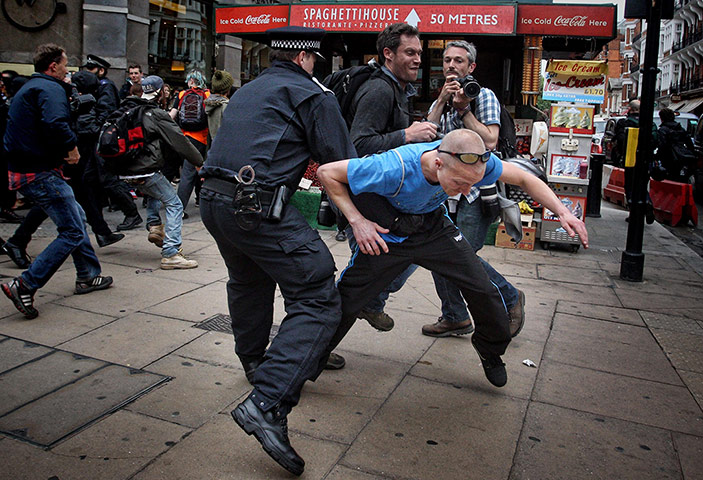 G8 protests in London: G8 protests in London