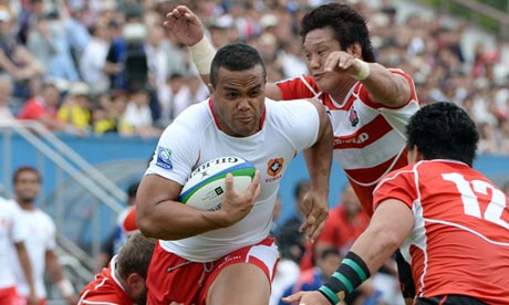 Tonga's Eddie Aholelei