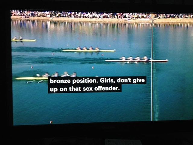 Bad subtitles: Bad subtitles: bbc olympic swimming