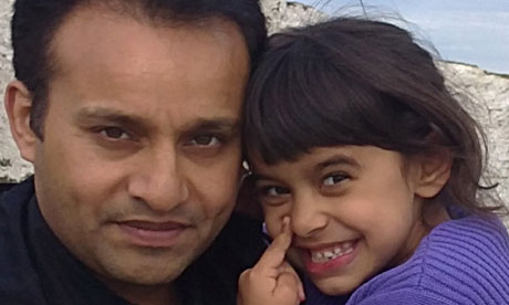Safraz Khan with daughter Aamina Khan