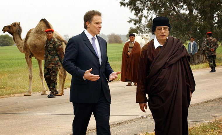 Stefan Rousseau:  Tony Blair meets with Libyan leader Muammar Gaddafi in 2004