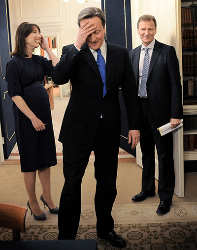 Stefan Rousseau: rime Minister David Cameron and his wife Samantha meet Gus O'Donnel 