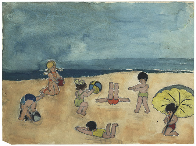 Judith Kerr: On the beach