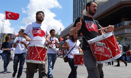 Drummers in Taksim Square