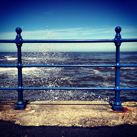 Seaside South parade: UK seaside Hartlepool