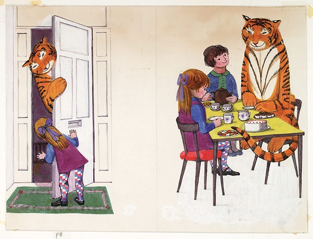 Judith Kerr: Original artwork from The Tiger Who came to Tea