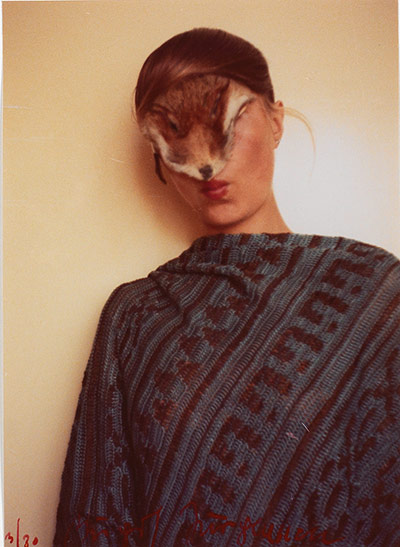 Photo Espana: Untitled (Self with Little Fur), 1974/77 by Birgit Jürgenssen