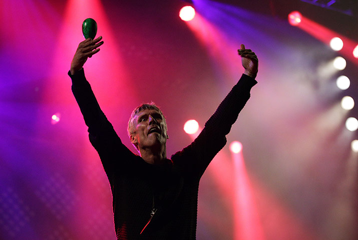 Isle of Wight 2013: Bez of the Happy Mondays performs on Thursday