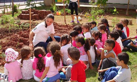 A sensory garden for children in Sao Paolo, Brasil