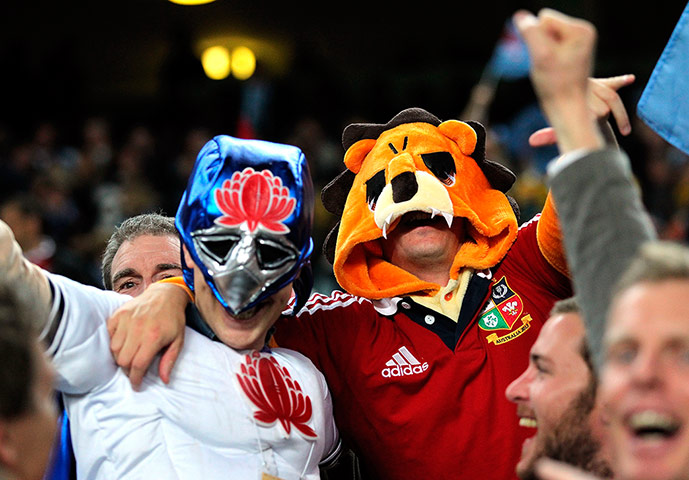 Lions Tour Match: British & Irish Lions' fans in the stands