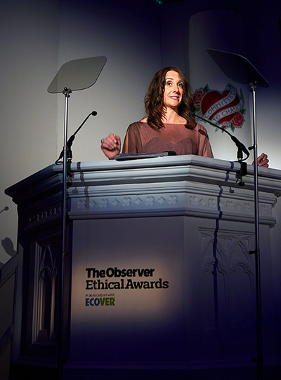 Ethical Awards: Awards host Lucy Siegle