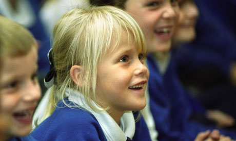 Children at school, in assembly