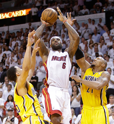 NBA Championship: LeBron James, David West, Gerald Green