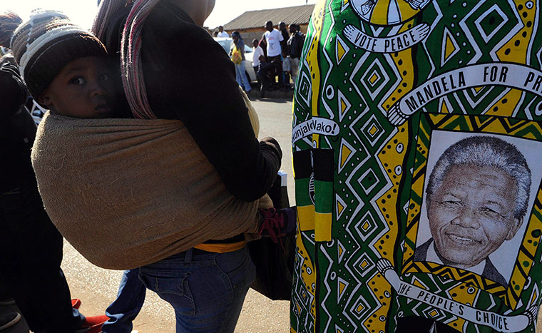 Youth Day in South Africa: Baby in a papoose