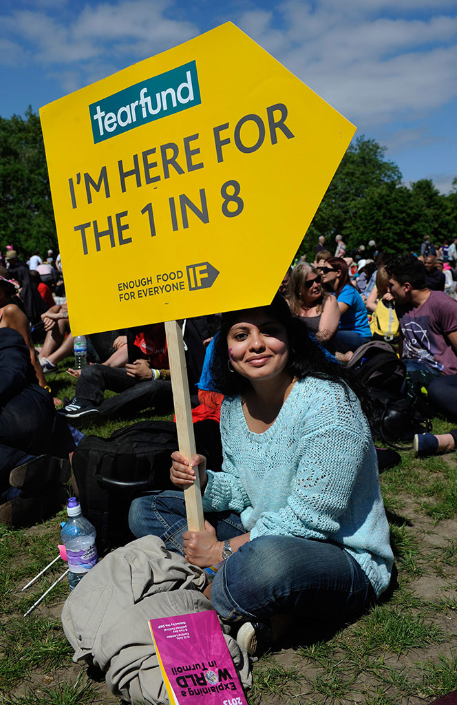 Big IF rally to demand G8 action on the causes of Hunger at Park in London