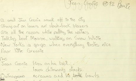 DAVID BOWIE LYRICS david bowie lyrics: