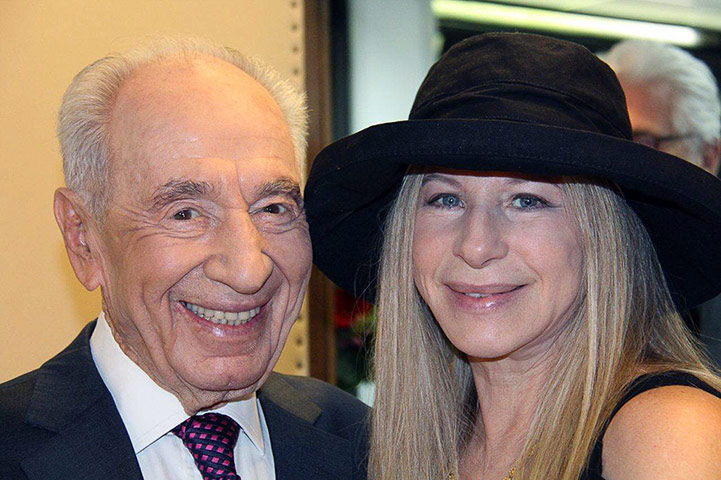 Peres's party: Barbara Streisand meets Peres