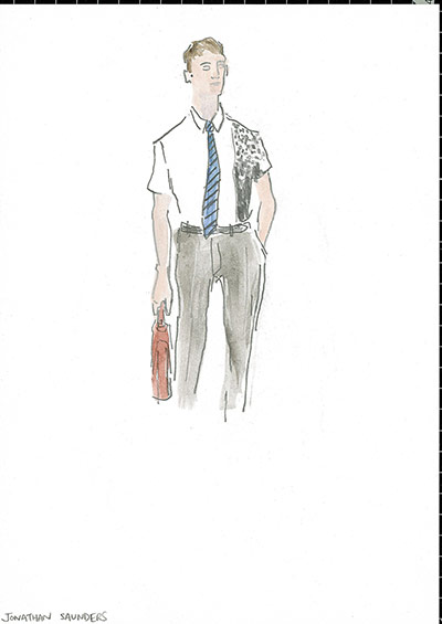 London Collections:: London Collections: Men – 9 different looks, illustrated 