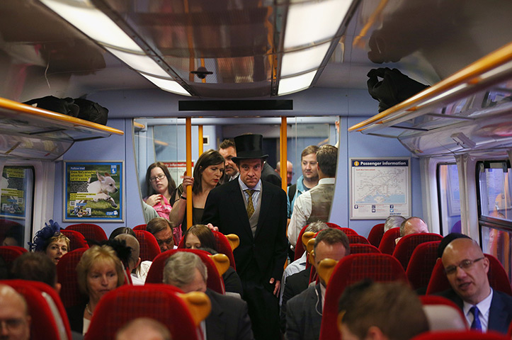 Ascot day one: Racegoers travel in style from Waterloo