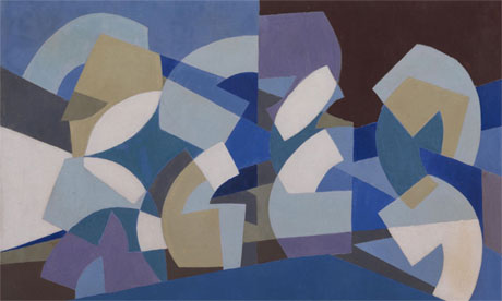 Composition in Blue Module, by Saloua Raouda Choucair