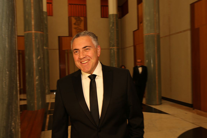 Winter Ball: Shadow Treasurer Joe Hockey flying solo