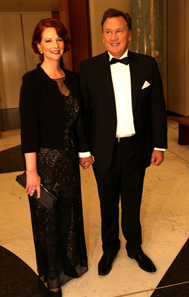 Winter Ball: The Prime Minister Julia Gillard with her partner Tim Mathieson