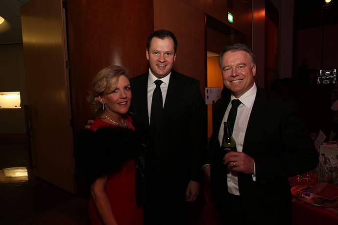 Winter Ball: Ed Husic with his wife Bridget and Joel Fitzgibbon