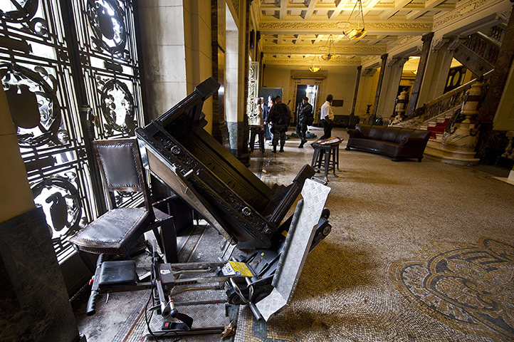 Brazil protests continue: View of the lobby of the Legislative Assembly of Rio de Janeiro (ALERJ)
